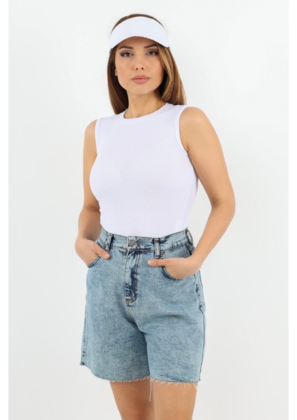 Kadın Kapalı Yaka 5’li Pamuk Siyah, Beyaz, Sarı, Pembe, Antrasit Düz Kol Fitilli Atlet modelleri