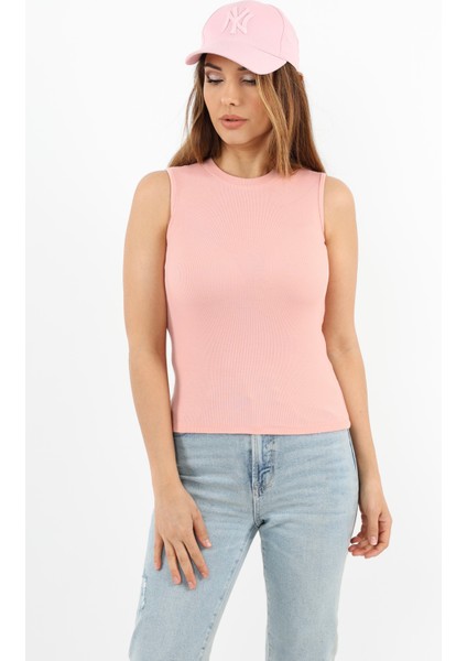 Kadın Kapalı Yaka 5’li Pamuk Siyah, Beyaz, Sarı, Pembe, Antrasit Düz Kol Fitilli Atlet fırsatları