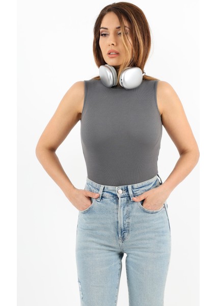 Kadın Kapalı Yaka 5’li Pamuk Siyah, Beyaz, Sarı, Pembe, Antrasit Düz Kol Fitilli Atlet indirimleri