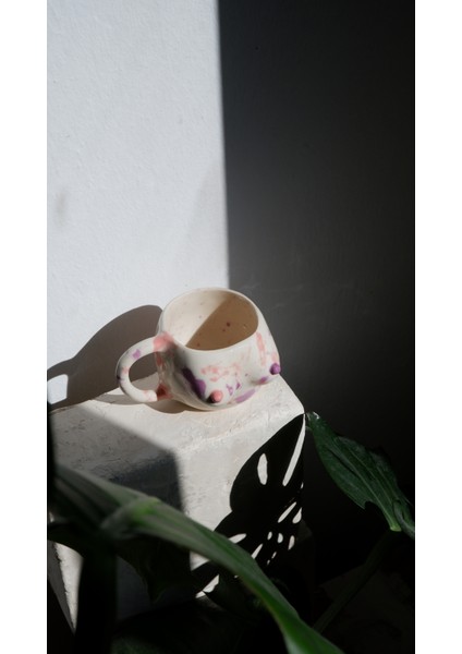 El Yapımı Özel Tasarım Seramik Pembe Lila Renkli Küçük Memeli Kupa Bardak fırsatları