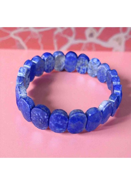 Lapis Lazulli Doğal Taş Bileklik Elmas Kesimi Özel Doğal Taş Bileklik Erkek Bileklik Kadın Bileklik