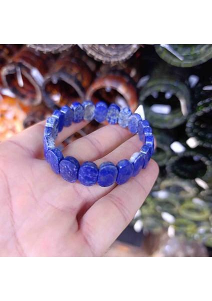 Lapis Lazulli Doğal Taş Bileklik Elmas Kesimi Özel Doğal Taş Bileklik Erkek Bileklik Kadın Bileklik fiyatları