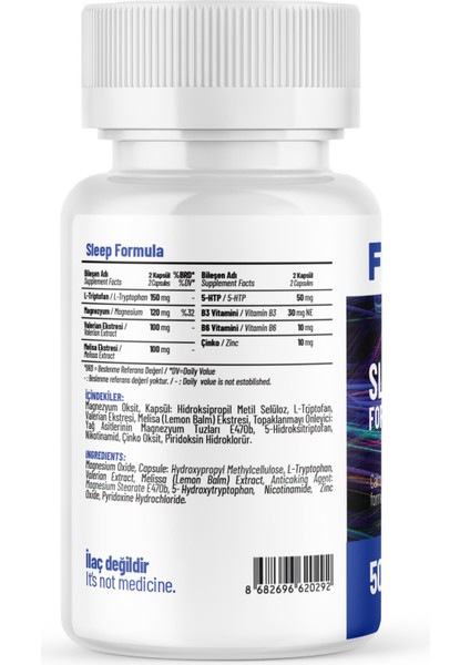 Sleep Formula - 50 Kapsül fiyatları