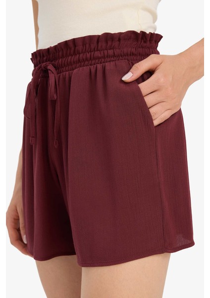 Normal Bel Kısa Paça Krinkıl Viskon Şort F3101AX25HS indirimleri