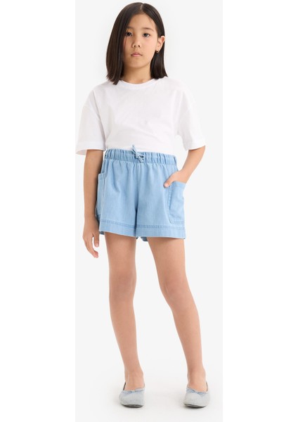 Kız Çocuk Jean Şort B6574A825SM