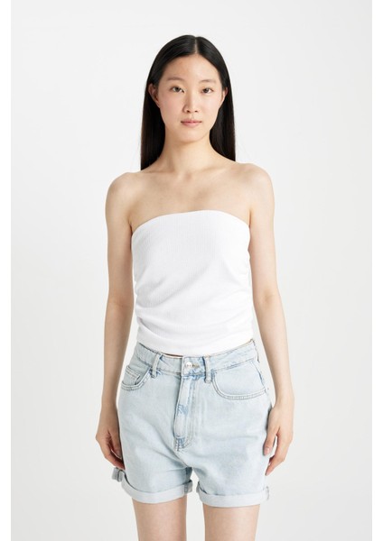 Mom Fit Yüksek Bel Katlamalı Paça Jean Şort modelleri