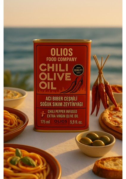 Acı Biber Çeşnili Zeytinyağı