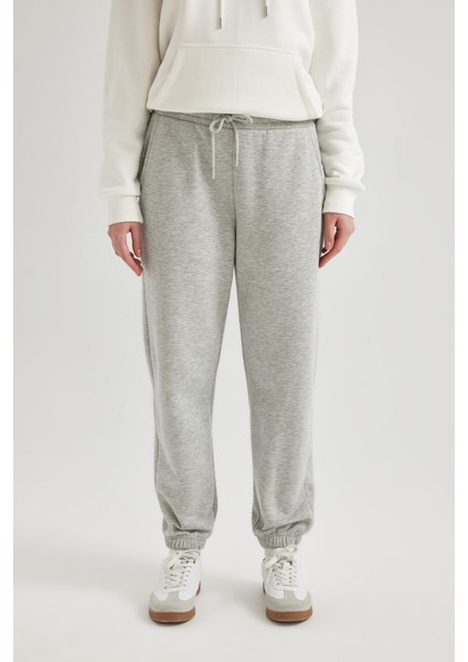 Standart Fit Kalın Jogger Eşofman Altı Bel Paça Lastikli Basic Düz Uzun Boy S7370AZ24SP modelleri