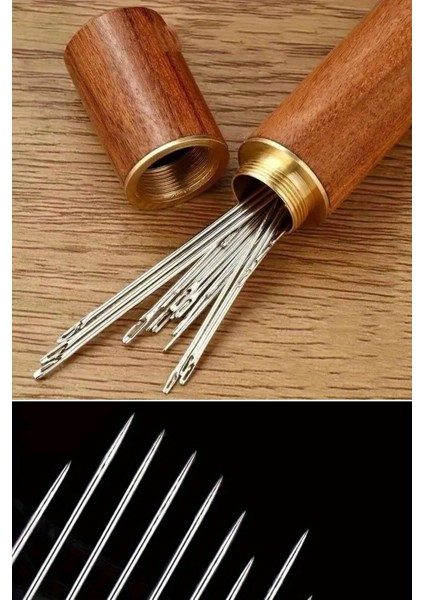 ® 30 Adet Iğneli Ahşap Kutulu Dikiş Iğne Seti fırsatları