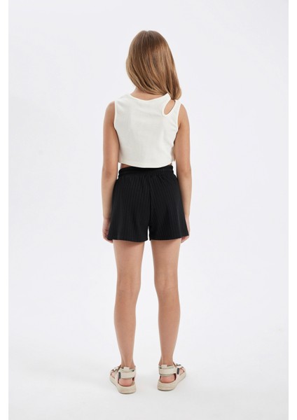 Kız Çocuk Fitilli Kaşkorse Şort D2009A824SM