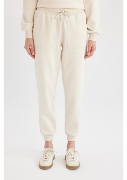 Regular Fit Jogger Eşofman Altı Basic Düz Beli Lastikli Bağcıklı Cepli V2699AZ24WN indirimleri