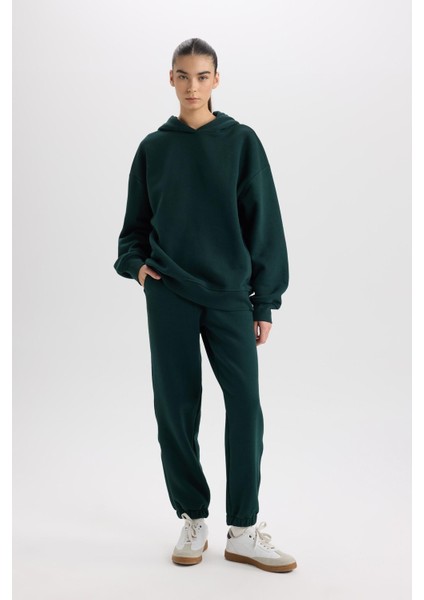 Standart Boy Jogger Kalın Eşofman Altı Basic Düz Beli Paçası Lastikli Cepli D9934AX24WN fırsatları