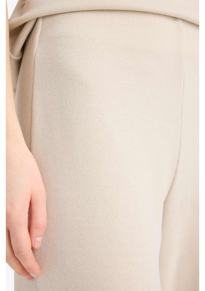 Wide Leg Geniş Paça Basic Düz Pike Pantolon E5784AX25SP