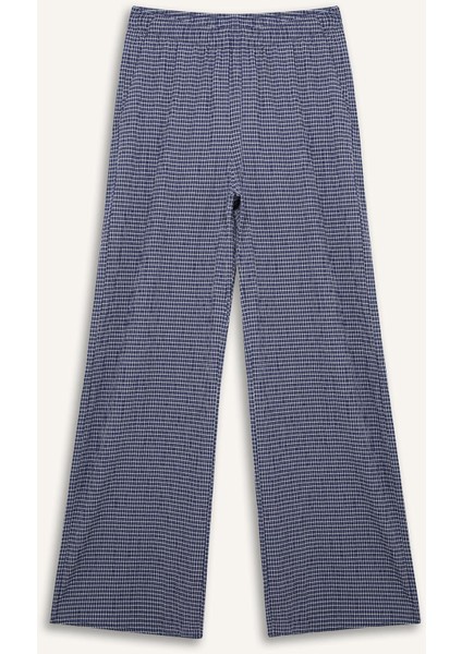 Coool Wide Leg Kareli Normal Bel Geniş Paça Pantolon E6121AX25SP