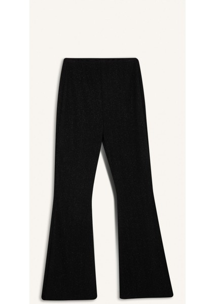 Yılbaşı Temalı Flare Fit Düz Paça Bürümcük Pantolon E1870AX24WN