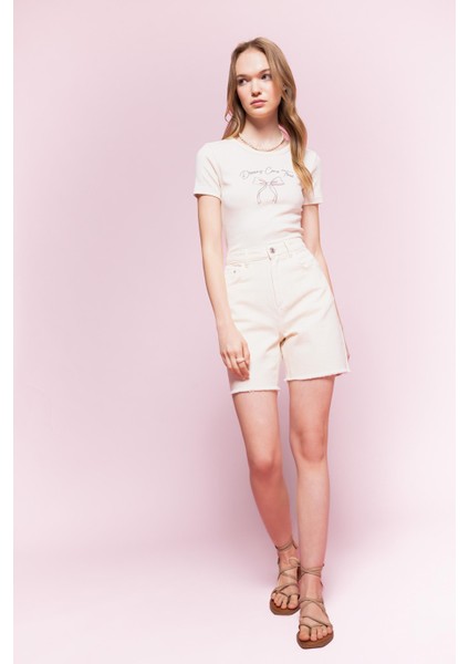 Coool Regular Fit Normal Bel Kısa Paça Gabardin Şort D0964AX24SM