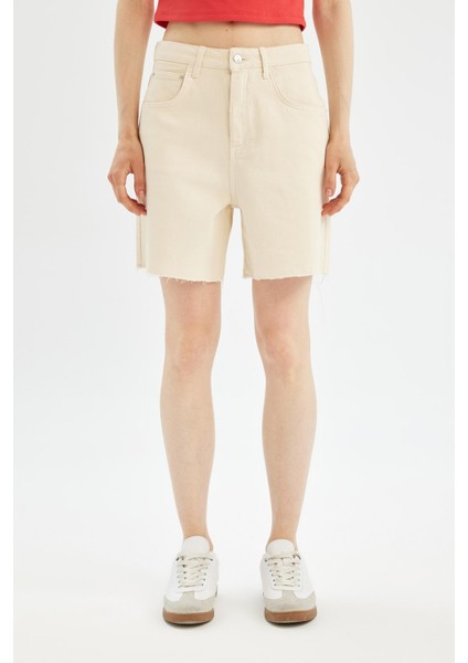 Coool Regular Fit Normal Bel Kısa Paça Gabardin Şort D0964AX24SM