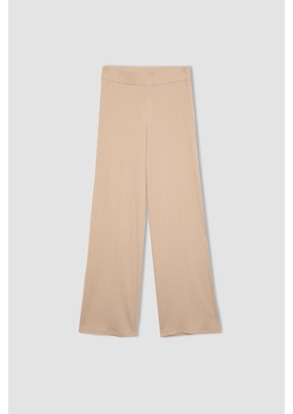 Bürümcük Pantolon Wide Leg Geniş Bol Paça Esnek Belli C0200AX24SP