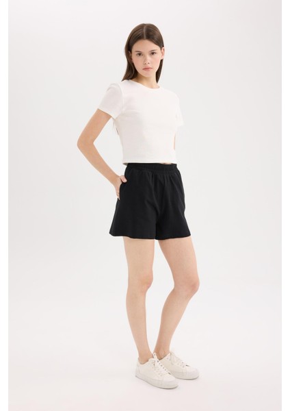 Beli Lastikli Cepli Düz Paça Şort U3357AZ25SM modelleri