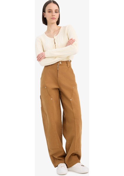 Coool Baggy Fit Gabardin Pantolon Cepli Normal Bel E4028AX25SP