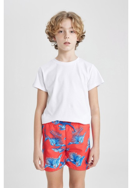 Erkek Çocuk Desenli Deniz Şortu B7437A824HS fırsatları