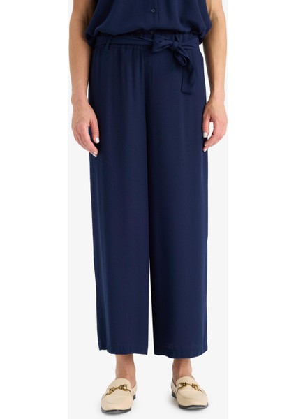 Culotte Geniş Paça Krinkıl Viskon Kapri C9565AX25SM indirimleri