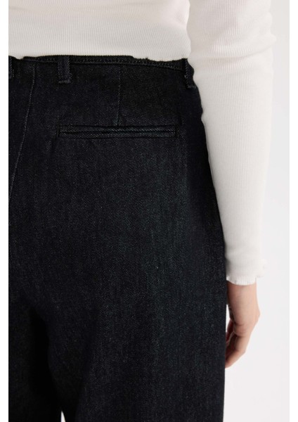 Baggy Fit Yüksek Bel Uzun Jean Pantolon E2966AX25SP