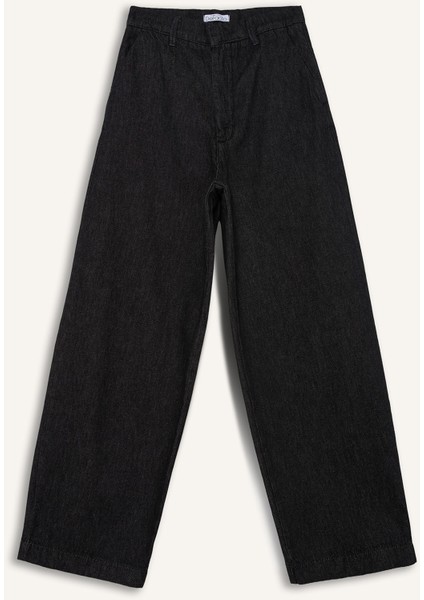 Baggy Fit Yüksek Bel Uzun Jean Pantolon E2966AX25SP