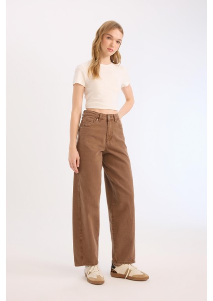 Afra x Defacto Coool Baggy Fit Kışlık Gabardin Pantolon Yıkamalı Cepli Normal Bel E4307AX25SP modelleri