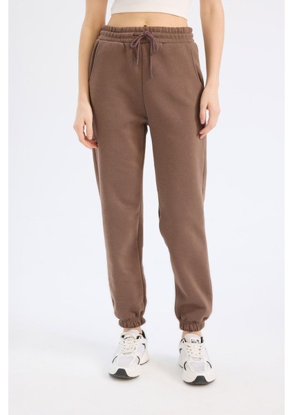 Standart Fit Kalın Jogger Eşofman Altı Bel Paça Lastikli Basic Düz Uzun Boy S7370AZ25SP indirimleri
