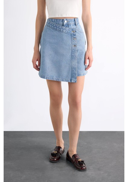 Mini Jean Şort Etek F7503AX25SM fırsatları