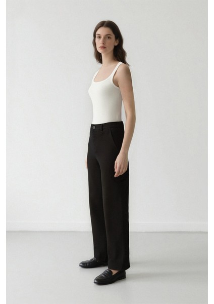 Coool Straight Fit Gabardin Pantolon Yüksek Bel E4346AX25SP indirimleri