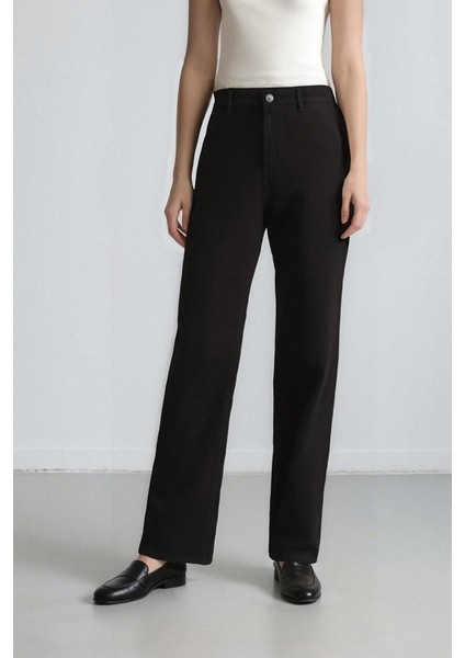 Coool Straight Fit Gabardin Pantolon Yüksek Bel E4346AX25SP