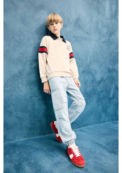 Erkek Çocuk Paraşüt Jean Pantolon D6821A825SM