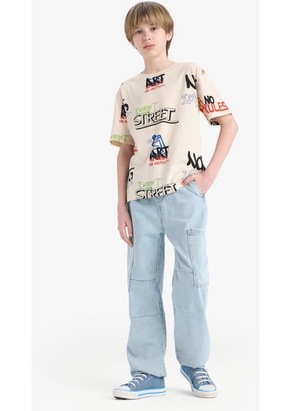 Erkek Çocuk Paraşüt Jean Pantolon D6821A825SM fiyatları