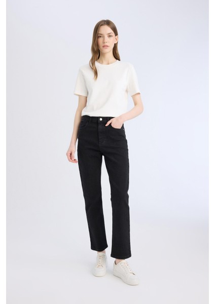 Mary Vintage Straight Fit Yüksek Bel Düz Paça Uzun Jean Pantolon D8180AX25SP fiyatları
