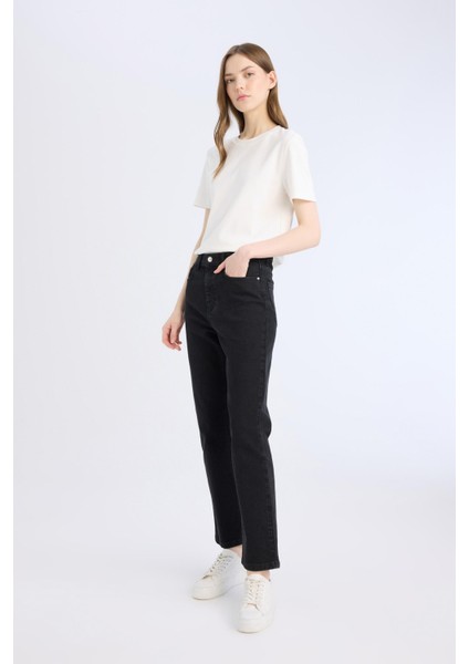 Mary Vintage Straight Fit Yüksek Bel Düz Paça Uzun Jean Pantolon D8180AX25SP modelleri
