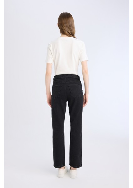 Mary Vintage Straight Fit Yüksek Bel Düz Paça Uzun Jean Pantolon D8180AX25SP