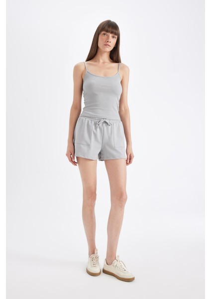 Regular Fit Basic Düz Bermuda Şort D3327AX24SM fiyatları