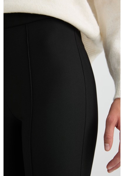 İspanyol Paça Yüksek Bel Pantolon Tayt X3148AZ24AU indirimleri