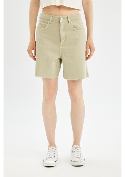 Coool Regular Fit Normal Bel Kısa Paça Gabardin Şort D0964AX24SM fırsatları
