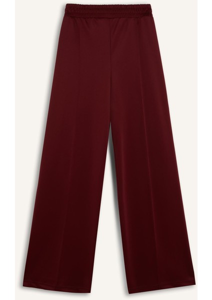 Wide Leg Geniş Bol Paça Eşofman Altı Basic Düz Beli Lastikli Bağcıklı E3953AX24WN