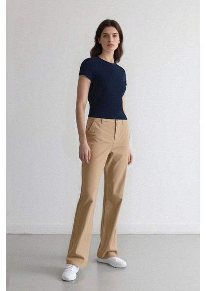 Coool Straight Fit Gabardin Pantolon Yüksek Bel E4346AX25SP indirimleri