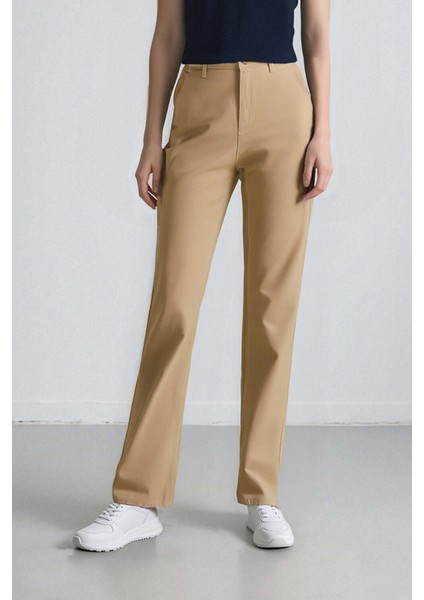 Coool Straight Fit Gabardin Pantolon Yüksek Bel E4346AX25SP