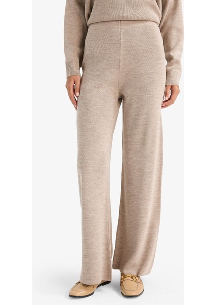 Wide Leg Geniş Bol Paça Triko Pantolon F2918AX25AU modelleri