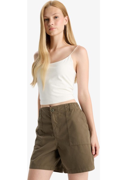 Coool Normal Bel Kısa Paça Gabardin Şort F3318AX25SM fırsatları