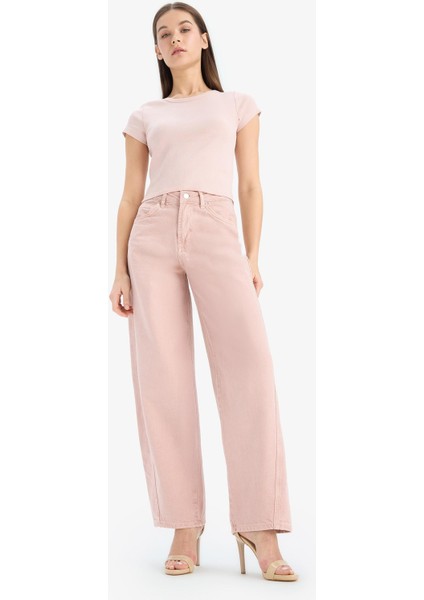 Afra x Defacto Coool Baggy Fit Kışlık Gabardin Pantolon Yıkamalı Normal Bel E4307AX25SP modelleri
