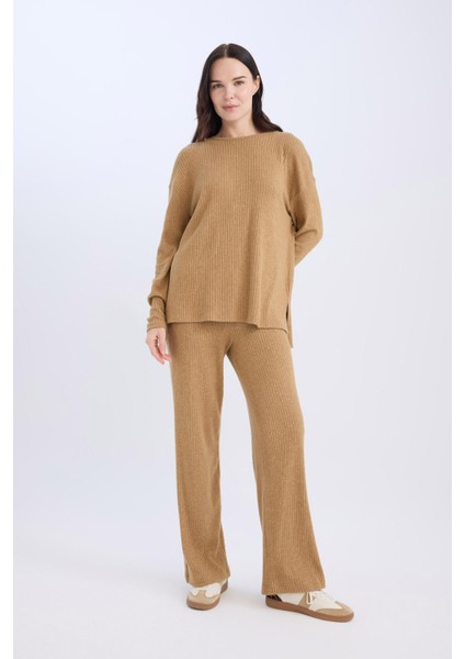 Pantolon Traditional Flare Fit Düz Paça Fitilli Kaşkorse D6050AX24AU modelleri