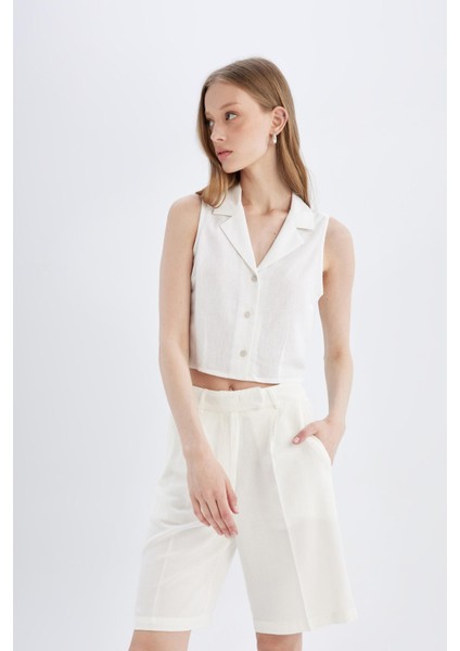 Yüksek Bel Kısa Paça Saten Şort D1326AX24SM fiyatları