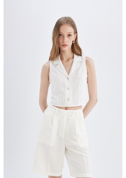 Yüksek Bel Kısa Paça Saten Şort D1326AX24SM modelleri